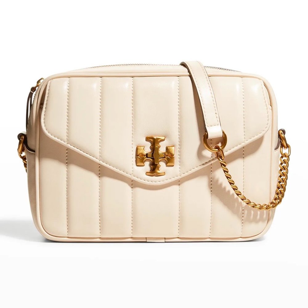 NEW Tory Burch Kira Quilted Camera Crossbody Bag Brie